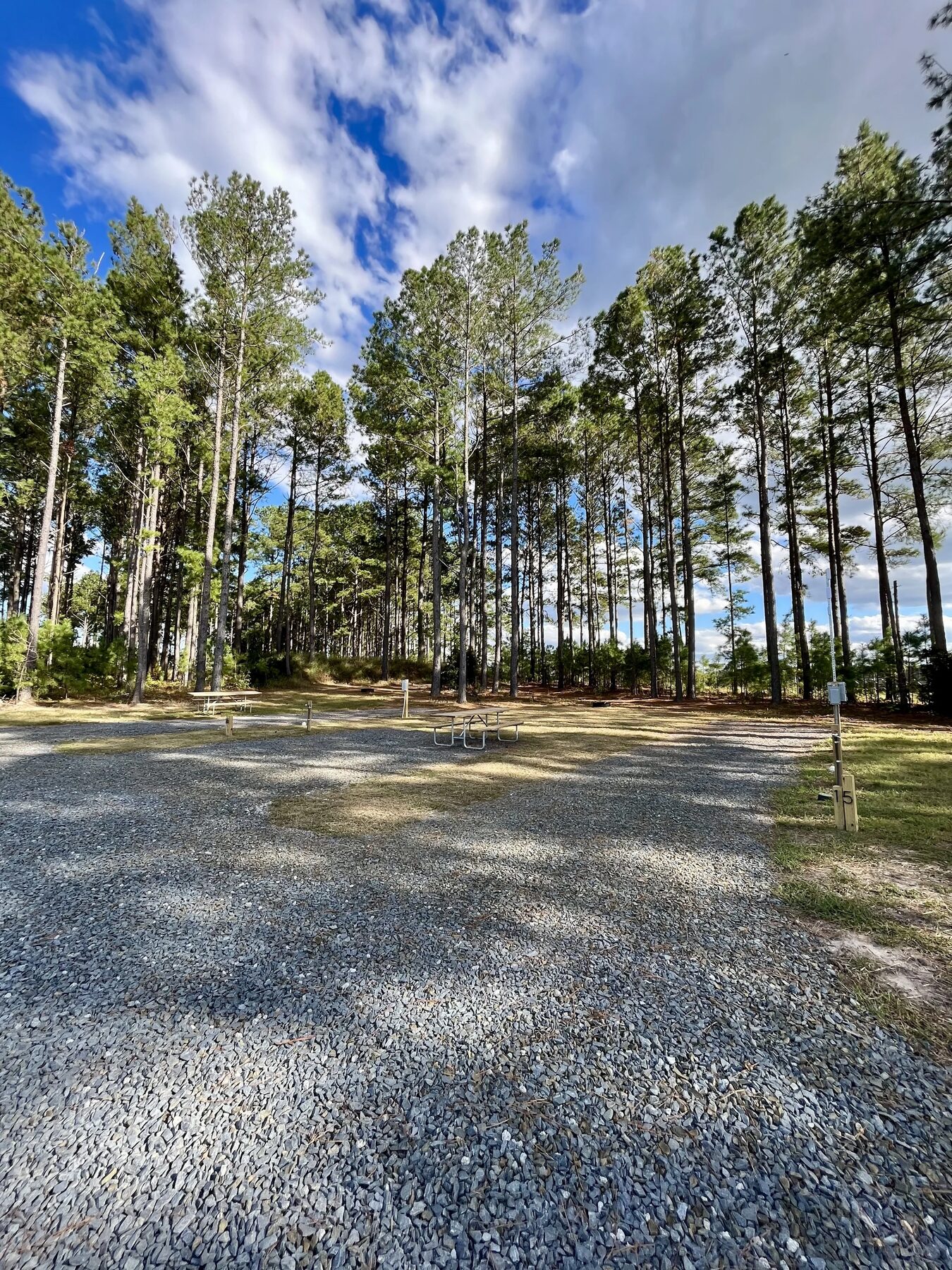 The entrance at 1600 George II Highway SE, Bolivia NC, directions to the park