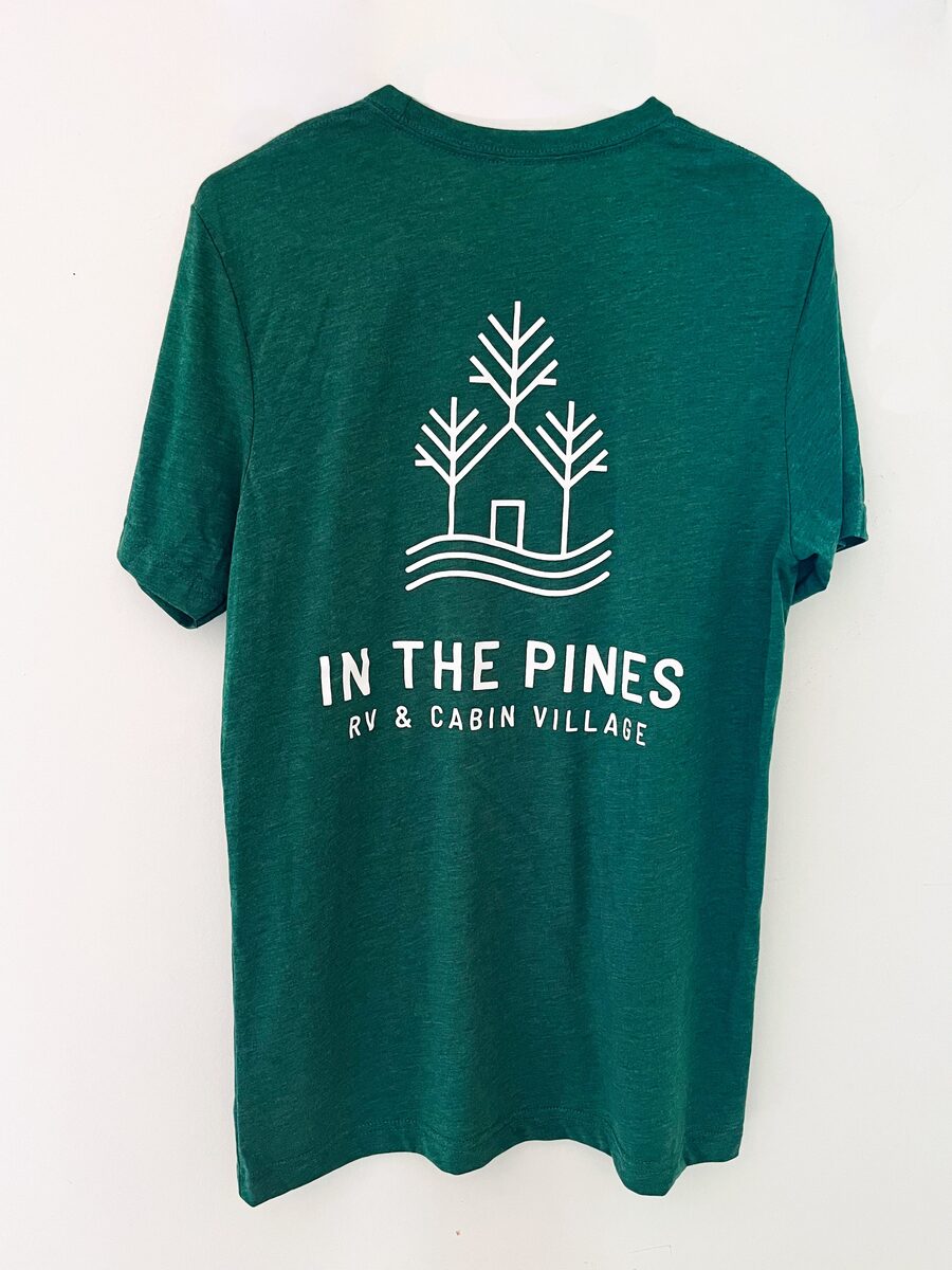In The Pines triblend t-shirt in forest green